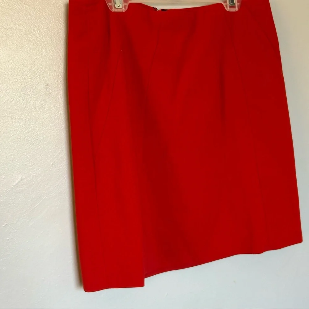 LOFT Vibrant Red Pencil Skirt